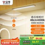 公牛（BULL）感应橱柜灯衣柜灯LED人感光感磁吸 卧室床沿玄关小夜灯40CM4000K