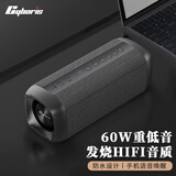 赛柏瑞斯（cyboris）发烧级蓝牙音箱大音量高音质立体声环绕家用电脑桌面汽车载重低音炮户外便携式音响插卡U盘播放器 黑色-60W功率-清晰透彻立体发声 标配