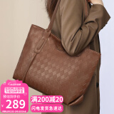 YUYULA牛皮包包女包托特包通勤大容量单肩品牌生日520送女朋友礼物老婆
