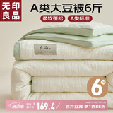 无印良品10%大豆纤维被子 秋冬被芯棉被6斤 200*230cm