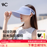 VVC成毅同款遮阳帽夏季男女户外骑行太阳帽女神帽遮脸防紫外线防晒帽 【青春款】灰度蓝 可调节