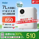 海尔（Haier）制氧机家用便携老人孕妇学生吸氧机7L升可调氧气机呼吸机HA113