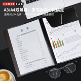 LIHIT LAB.日本LIHIT LAB.喜利SMART FIT便携商务插页资料册A4文件夹文件包便携学习试卷收纳文件夹学习文具 A4黑