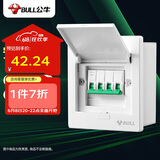 公牛（BULL）配电箱 4回路空开强电箱 家用终端配线箱白色盖板LX5-4s