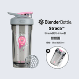 Blender Bottle蛋白粉摇摇杯运动水杯 大容量塑料杯带刻度健身便携搅拌男士女生 tritan甜甜圈800ml（赠咖啡杯）