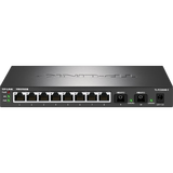普联（TP-LINK）环网光纤收发器 2千兆SC光口+8千兆网口 商云管理支持端口汇聚、流量统计、端口监控TL-FC328AB-3