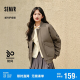 森马棉服男防水防油防污防风冬装厚飞行员棒球领夹克109724112101