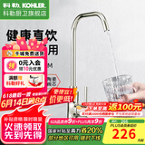 科勒（KOHLER） 厨房净水龙头可芙家用2分3分全铜大流量直饮设备专用水龙头45406 高流速净水器龙头(拉丝）
