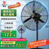 华生（Wahson）工业风扇电风扇强力超大落地扇大风力工厂车间工业扇商用扇牛角扇工业电风扇 FL-75（加强版A）