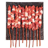 游牧御品 红柳枝羊肉串净重418g10串带撒料 烧烤食材烤肉烤串 木香味羊肉