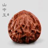 山中玉文玩核桃狮子头闷尖手把件古玩麻核桃秋子核头爸妈新年送礼物原色 【精配】新手级39-40mm虎头1对