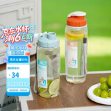 乐扣乐扣（LOCK&LOCK）经典运动水杯简约随行杯塑料水杯子带提绳周年纪念款橙色700ml