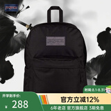 JANSPORT杰斯伯书包轻便双肩包男女旅行包简约背包电脑包学生校园 4QUEGP0 黑武士-隔层+侧袋-25年