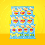 乐事（Lay's） 薯片休闲零食膨化食品原味75g*10袋装薯片 膨化食品多种口味组合 青柠味75g*10袋