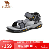骆驼（CAMEL）  户外沙滩潮流平底休闲男士凉鞋子 A822162412 灰色 40
