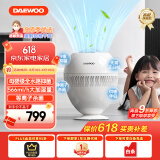 大宇（DAEWOO）【国家补贴】全水路抑菌无雾加湿器卧室婴儿高端智能AI恒湿566ml/h等离子净化除菌 PH05S