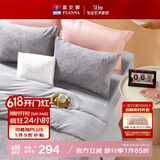 富安娜法兰绒四件套冬季防静电床品加厚床单被套单双人套件203*229cm