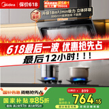 美的（Midea）抽吸排油烟机 家用侧吸式吸油烟机 排烟机 厨房脱排烟机CXW-200-J30家电国家补贴立减15%