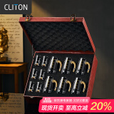 CLITON金箔高档水晶白酒杯分酒器套装 一口杯二两小酒杯烈酒杯6杯6壶