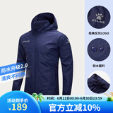 KELME/卡尔美运动风雨衣男女情侣防风衣防雨连帽足球训练外套 深蓝 L 175