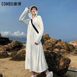 康博（combo）夏季加长款防晒衣女款外套户外防紫外线罩衫薄款全身防晒服外套夏