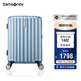 新秀丽（Samsonite）行李箱28英寸拉杆箱竖条纹大容量旅行箱包托运密码箱蓝色GU9