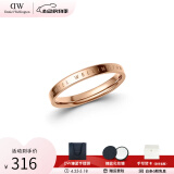 丹尼尔惠灵顿（DanielWellington）DW戒指男女对戒 时尚饰品素圈情侣戒指 表白生日礼物送女友 尺寸50 DW00400016