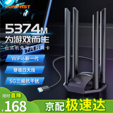 COMFAST CF-785AC 1300M穿墙USB无线网卡台式机专用免驱动笔记本游戏电竞千兆网卡无线wifi接收发射器 【5400M】WIFI6四天线电竞款