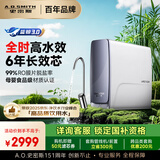 史密斯（A.O.SMITH）佳尼特蓝鲸净水器家用厨下式直饮净水机净饮机6年RO膜2.5升/分钟 高水效 1000G CR2500AE1国家补贴