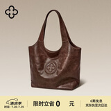 CASSILE卡思乐女包伍鹏同款托特包女植鞣牛皮大容量轻奢单肩包生日礼物