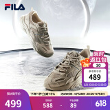 斐乐（FILA）跑步鞋老爹鞋男子跑步鞋MARSⅡ火星二代情侣款复古运动鞋休闲鞋 驼丝锦-DO-F12M131116F 41
