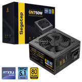 鑫谷（segotep）额定750W GN750W ATX3.1金牌认证电源（原生PCIE5.1/黑色扁平线材/台式游戏主机箱电脑电源）