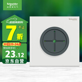 施耐德电气穿线面板 空白面板带出线孔 86型暗装引线面板 境尚系列 纯境白
