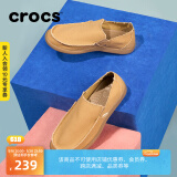 crocs卡骆驰帆布鞋男士圣克鲁兹一脚蹬平底鞋休闲鞋|10128 卡其/卡其-261 41 /42(260mm)