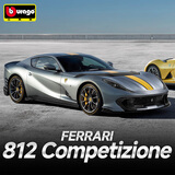 比美高（Burago） 1:64法拉利812跑车玩具仿真合金车模汽车模型小汽车儿童礼物