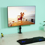 支尔成 显示器支架19-32英寸桌面电脑支架增高架底座式支架可调高低增高架显示屏横竖旋转支架 【19-32英寸】夹桌+锁孔 高40cm