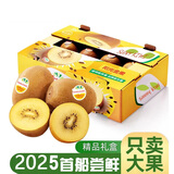 沭鲜园新西兰奇异果阳光金果特大果进口黄心猕猴桃礼盒装【JD送货上门】 阳光金果【18只】 大果-单果95-105G