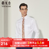 雅戈尔（YOUNGOR）长袖衬衫男DP免烫衬衫纯棉面料抗皱易打理新品 YLDP10171BJA白色 46