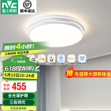 雷士（NVC） led吸顶灯卧室灯餐厅灯书房间灯具现代简约温馨浪漫创意灯具灯饰 【梦岚】48瓦全光谱护眼三段调光