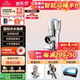 九牧（JOMOO）单冷三角阀铜合金加厚热水器马桶止水阀红蓝标识74072