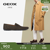GEOX杰欧适男鞋2024年一脚蹬方头日常乐福鞋(豆豆鞋)U35CFB 深褐色C6021 41