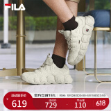 FILA 斐乐可颂面包鞋复古运动鞋男冬休闲鞋老爹鞋 燕麦色-OM 43