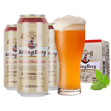 爱丁博格（AIDINGBOGE）【畅销10年】500ML*24罐装整箱精酿德式工艺啤酒小麦白啤黑啤 白啤 500mL 24瓶