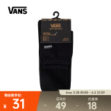 万斯（VANS）2024男子Ap M Mid Length Crew(6.5-9,1Pk长袜 VN0006JIBLK F
