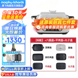 摩飞电器（Morphyrichards） 多功能锅二代料理锅电火锅鸳鸯锅家用电煮锅电蒸锅一体 MR9099 椰奶白全套（六圆盘+丸子盘+平烤盘）5L