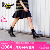 马丁（DR.MARTENS）2976 YS男女款春季舒适百搭黄车线黑色女切尔西靴城市轻户外 黑色 42