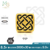 周生生黄金转运珠王安宇同款 守护XL足金情侣串珠不含手链绳86523C定价