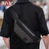 BVP单肩包男士斜挎包大容量胸包休闲运动骑行腰包ipad包 生日礼物