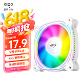 爱国者（aigo） 极光Z12白色 彩虹光  电脑机箱风扇12CM/大4PIN接口/1200RPM/降噪防震脚垫