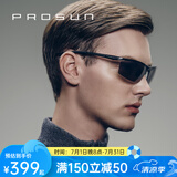 保圣(prosun)男士高清偏光太阳镜航空铝镁运动镜骑行镜PS9011 PS9011 D19 镜框亮黑/镜片黑水银